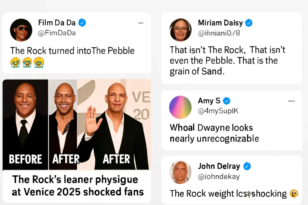 social media reaction collage figure